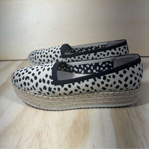 Gianni Bini Animal Print Espadrille Shoes Women’s Size 7.5